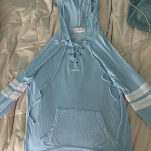 thin sweatshirt with corset